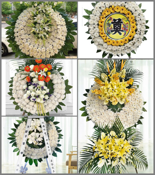 河南南阳镇平县安字营镇梨园村花圈速递